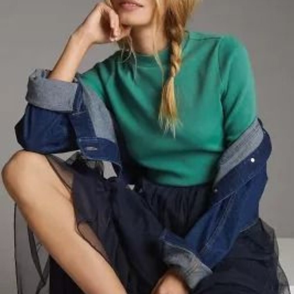 Maeve Green Short Sleeve Tee